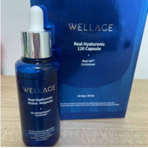 웰라쥬 리얼 히알루로닉 120 캡슐 18ml x 60개 + 리얼 히알루로닉 액티브 앰플 70ml