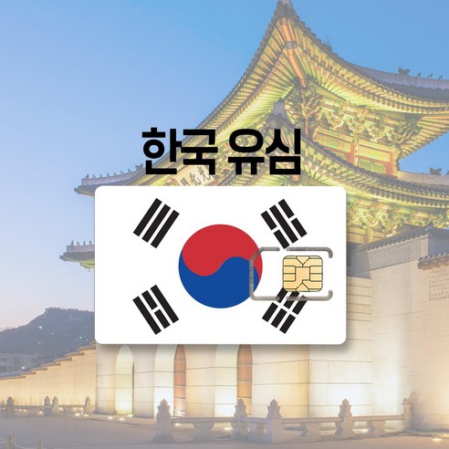 한국 유심 LTE 완전무제한 7일 30일 국내 KT SK 여행 출장 선불 유심칩, SKT KT 매일 1GB