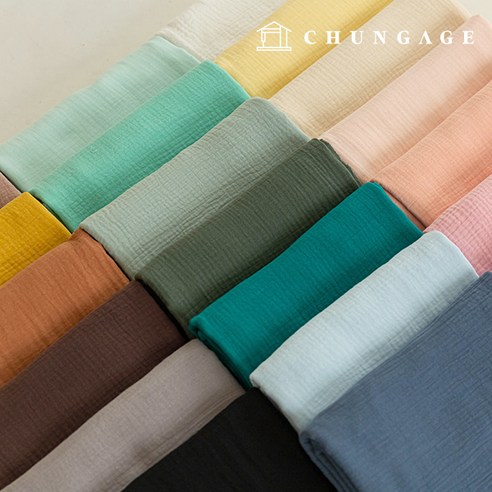 섬세한 감촉과 다채로운 색감으로 특별한 일상을 디자인하는 천가게 이중 요루 거즈 원단