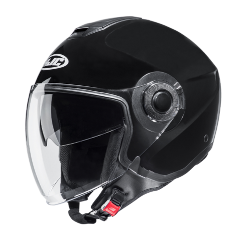 HJC i40 메탈 블랙 헬멧 선바이져 내장 오픈페이스 METAL BLACK