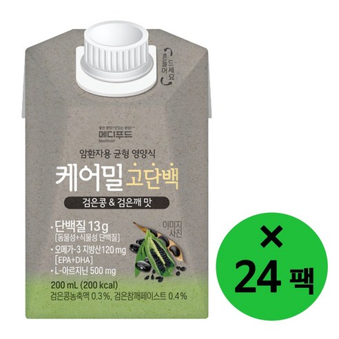 메디푸드 케어밀 고단백 영양보충식 환자식, 단품, 24팩, 200ml