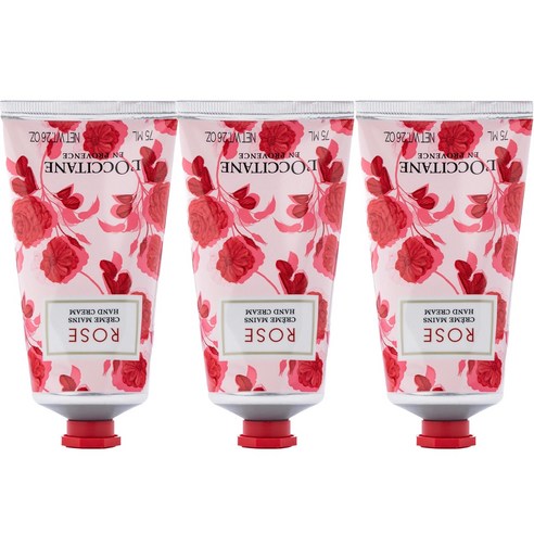 록시땅 로즈 핸드 크림, 3개, 75ml
