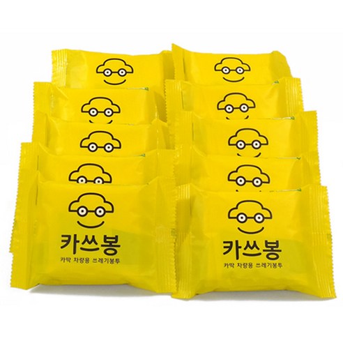 아이앤트 차딱 카쓰봉 차량용 쓰레기봉투 3p, 화이트 카쓰봉, 3개