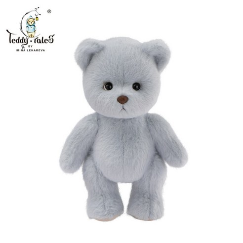 테디 테일즈 레나 베어 관절 곰 인형 M 30cm, 블루그레이 스몰, 높이 20cmcm