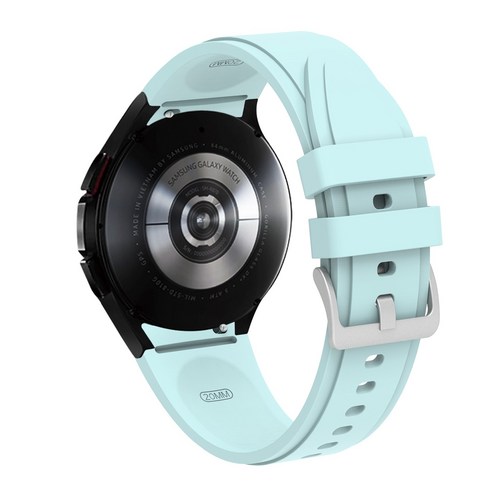 스트랩 삼성 갤럭시 시계 4 40mm 44mm smartwatch 실리콘 릿지 스포츠 correa 팔찌 갤럭시 시계 4 클래식 42mm 46mm 밴드, sky blue, watch 4 classic 42mm