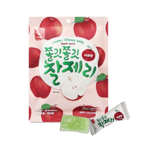 한진식품 쫄깃쫄깃 찰제리 사과맛 150g 1봉