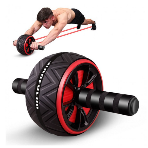 아빠의도전 롤아웃 ab슬라이드 앱슬라이드 ab휠 복근운동기구, 레드