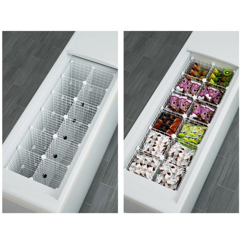 업소용 냉동실 냉장실 칸막이 분리 수납 아이스크림 김치냉장고 정리, 1개, 12세트