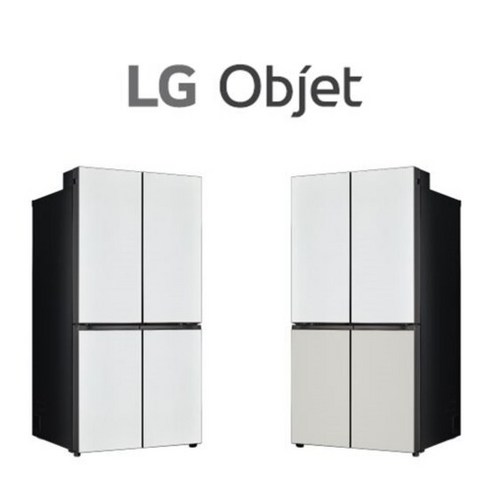 lg일반냉장고 b267wm 254l  LG 오브제컬렉션 메탈 5도어 냉장고 (M874MWW152S M874MWG152S), 화이트+그레이
