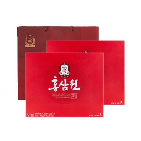 정관장 홍삼원 선물세트 50ml 60포 + 쇼핑백 / 2세트, 2개, 3L