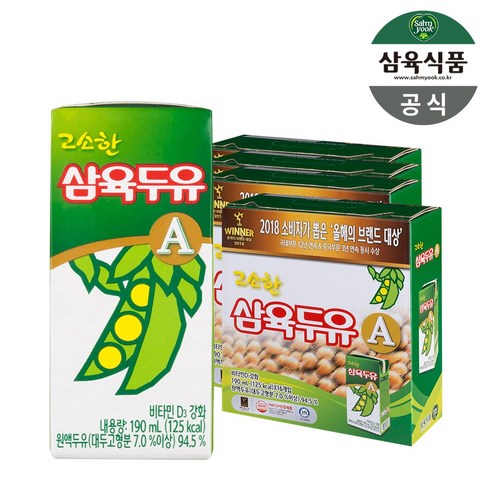 삼육두유 고소한 A 1박스(12팩), 190ml, 64개