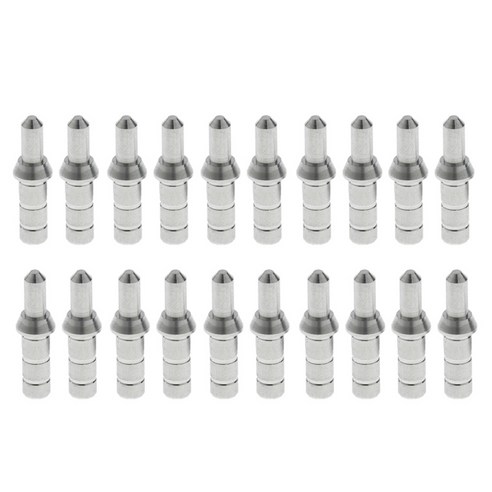 ID 4.2mm 화살표 샤프트에 대 한 20 Pcs 양궁 화살표 노크 핀/핀 노크 어댑터, 실버, 합금