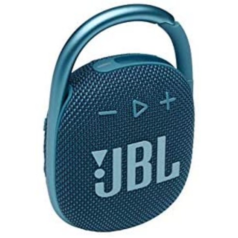 JBL JBL CLIP 4 블루투스 스피커 블랙-실용적인 카라비너가 장착 된 방수 휴대용 뮤직 박스-최대 10 시간의 무선 음악 스트리밍-58575, 01.푸른, 단일옵션