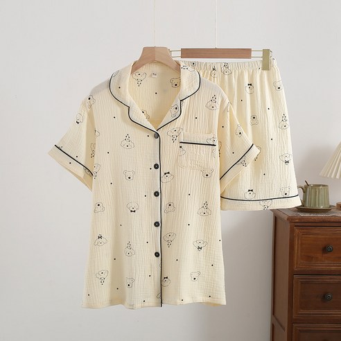 꿀잠 보장! 🐶 거즈순면 강아지 잠옷, 여름밤 뒤척임 없이 푹 자는 비결? 거즈잠옷