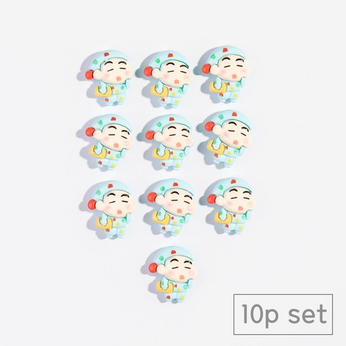 84x84 냉장고 현관문 인테리어 자석 마그네틱, 잠옷짱구10p