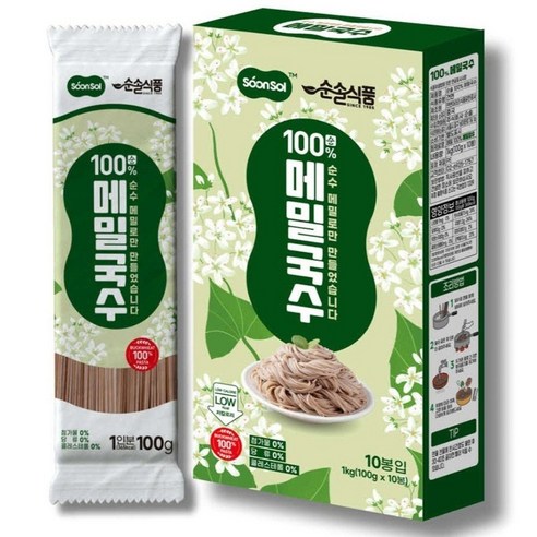 순솔 100% 메밀국수 제로나트륨 설탕없는면