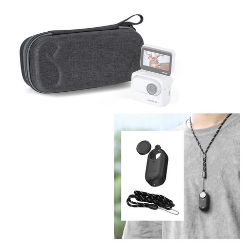 [OKㅣ강추] 인스타360 GO3 필수 악세사리: 하드 케이스와 실리콘 커버로 카메라 보호 강화 [OKNOWㅣ추천상품]