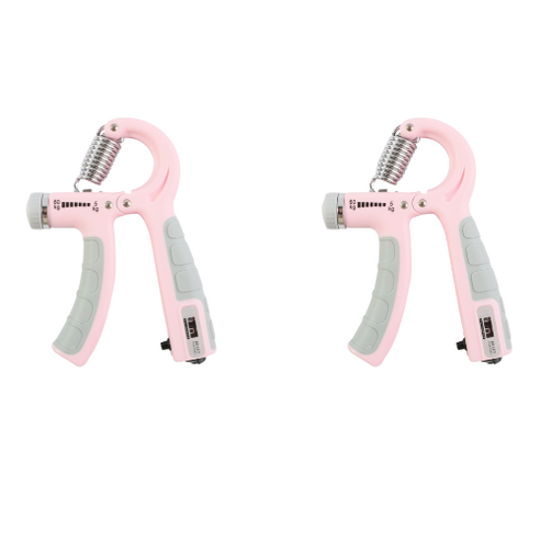크로닉401 디지털 카운터 악력기 2개입 5~60kg, 핑크+핑크, 2개