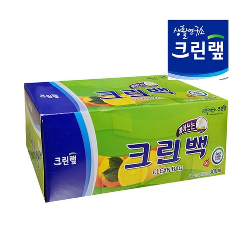 크린랲 뽑아쓰는 크린백, 대(L), 300매입, 1개