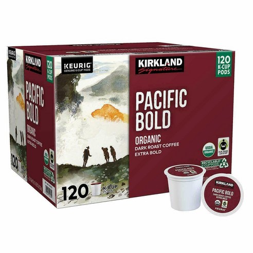 커클랜드 큐리그 캡슐 커피 오가닉 미디엄 블렌드 K-Cup 120개입