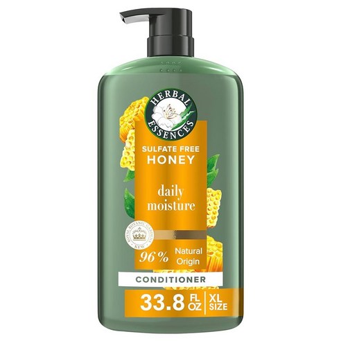 Herbal Essences Honey 데일리 모이스처 컨디셔너 건조한 모발을 보호하고 영양을 공급 인증된 동백나무 오일 및 알로에 베라가 함유된 하이드레이팅 컨디셔너 모든, 1개 
선물세트/키트