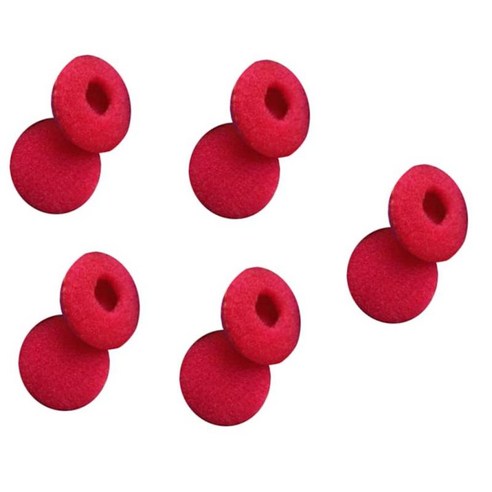 10 pcs 교체용 이어폰 폼 스폰지 이어 패드 커버, 이어폰 폼 이어폰, 실리콘, 레드