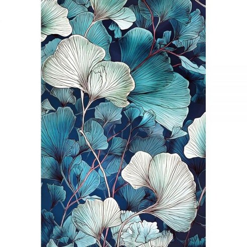 Ginko Biloba Leaves 9 Poster Print - Justyna Jaszke (16 x 24)