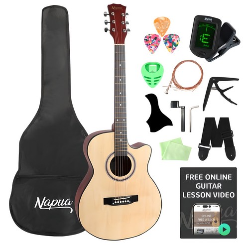 나푸아 NG157M OM바디 입문용 통기타 입문 연습용 초보기타 독학, 단품, 1개 aerobandguitar 나푸아 NG157M OM바디 입문용 통기타 입문 연습용 초보기타 독학, 단품, 1개 aerobandguitar