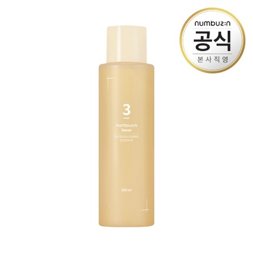 numbuzin 넘버즈인 숫자토너 3번 결광가득 에센스토너, 200ml, 4개