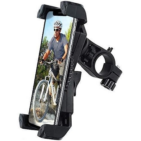 Amoner 오토바이/스쿠터/Bikecycler 360° 핸드폰거치대 스마트폰거치 분리가능, black