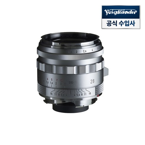 [정품등록 상품] 보이그랜더 NOKTON Vintage Line 28mm F1.5 ASP Type II Silver VM마운트