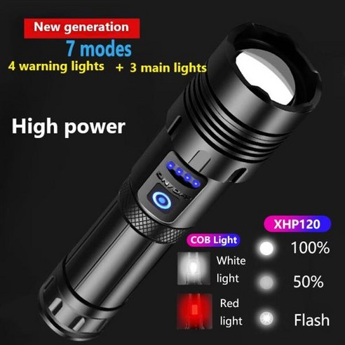 어둠을 밝히는 궁극의 빛, 초강력 LED 손전등 XHP120/XHP90