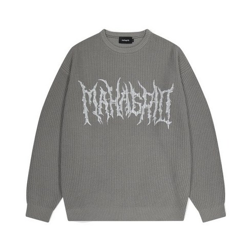 마하그리드 GOTH KNIT SWEATER GREY(MG2DFMK683A)