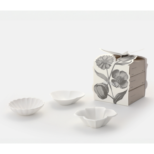 식탁에 꽃 피는 순간, 무자기 꽃종지 3종 세트로 완성하는 특별한 식사 무자기