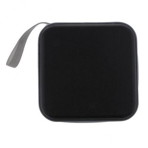 2x(CD/DVD/블루레이 40장용 스토리지 캐비닛 공간 절약, 15x15cm, 블랙, 플라스틱