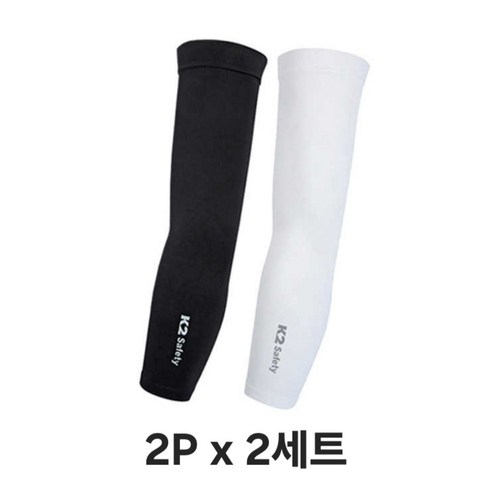 K2 심리스 쿨토시 2p x 2세트, BLACK + WHITE