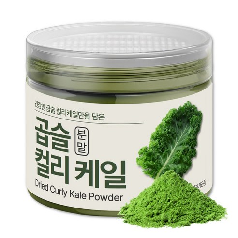 대용량 곱슬 컬리케일 분말 위생포장 90g, 1개, 90g