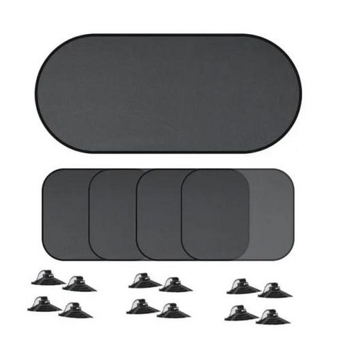 차량용 햇빛가리 유리 범용 차양 창문 쉐이드 보호 접이식 태양 차단 눈 서리 플레이트, 4) 5pcs mixed set