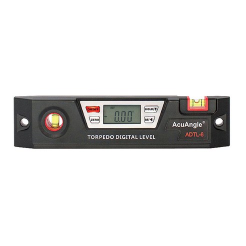 아큐앵글 AcuAngle 디지털수평기 ADTL-6 레벨측정기 측정기기 torpedo digital leverl 9인치 카리스툴, 1개