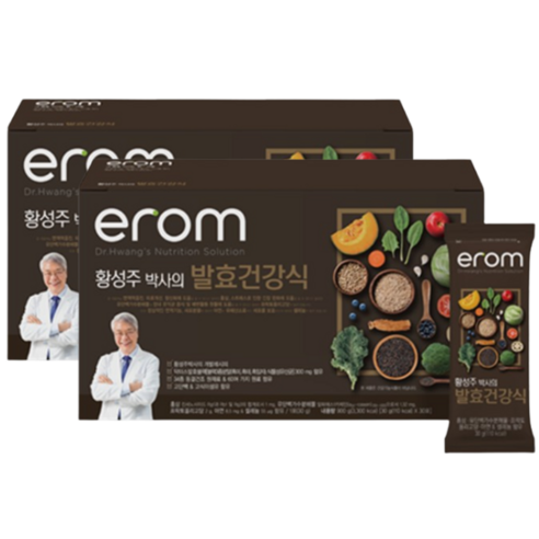 이롬 건강식 홍삼 발효 프리미엄 생식, 2개, 900g