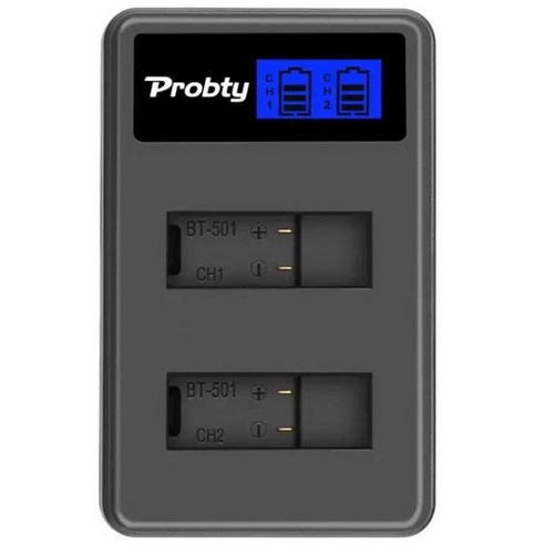 고프로 배터리 히어로 8 7 6 1680MAh LCD 듀얼 채널 충전기, 충전기 1세트, 1개