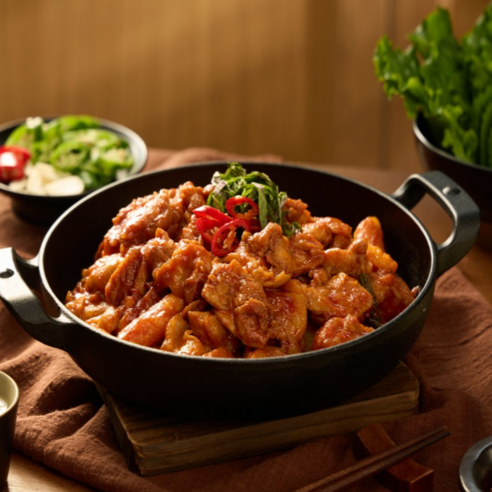 무항생제 닭다리살을 활용한 청춘닭갈비