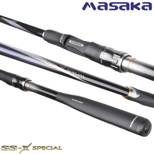 마사카 SS-X 블랙스페셜 낚시대는 다양한 낚시 활용에 적합하며, 뛰어난 수신탄성과 가벼운 무게감을 가지고 있습니다.