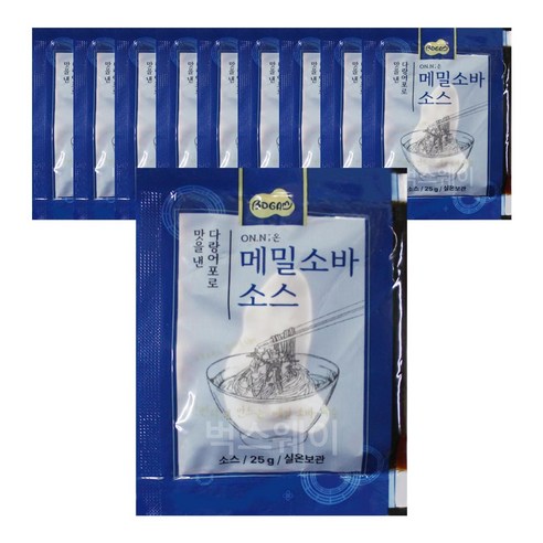 벅스웨이 메밀소바소스 25g, 50개