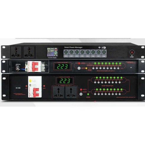 순차 전원 공급기 공연 무대 전원기 분배기 에코쳄버, 8방향 시퀀서(Q2)