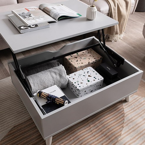 공간 효율성을 극대화하는 삼익가구 레일리 리프트업 소파 테이블 800!