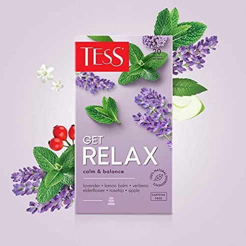 TEA GET RELAX HERBAL (20X1.5GR) TESS null, 1개, 1.5g