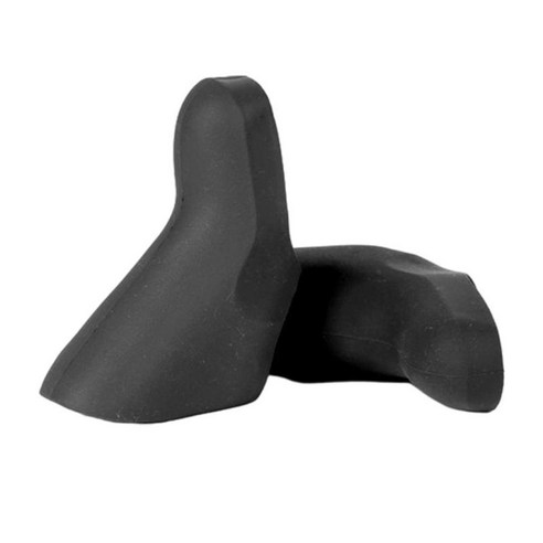 브레이크 핸들 커버 범용 편안한 슬리브 2개 보호 사이클링용 안티-실리콘, 검은 색, 실리콘