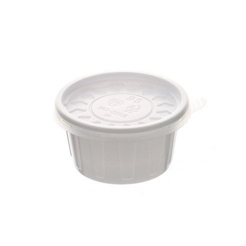 더담다 일회용 소스컵 백색 95mm (소) 221 500개입, 1개