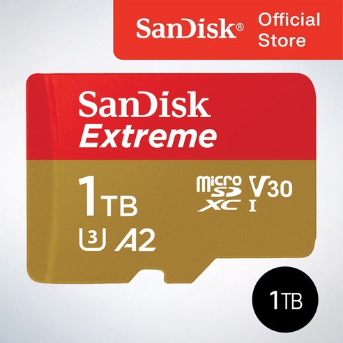 샌디스크코리아 공식인증정품 마이크로 SD카드 SDXC Extreme 익스트림 QXAV, 1TB
